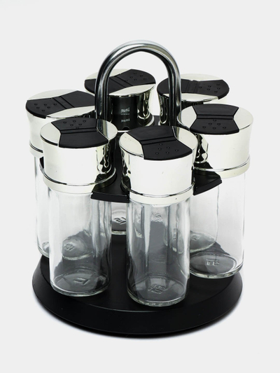 Set kavanozë për erëza Lamart LT7009, 6 pjesë