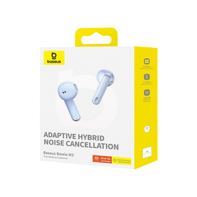 Безжични слушалки Baseus Bowie M3, Bluetooth, Galaxy Blue