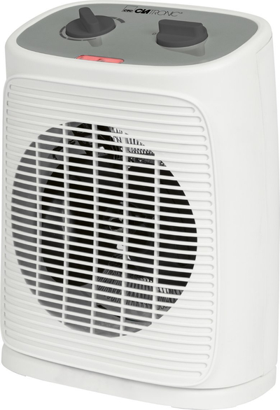 Ngrohës me ventilator Clatronic HL 3762, 2 shkallë ngrohjeje, funksion ajri i ftohtë, i bardhë