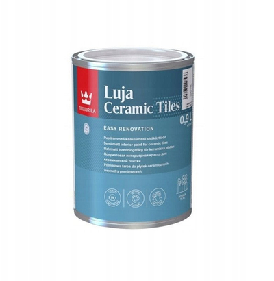 Bojë për pllaka Tikkurila Luja Ceramic, 0.9L, gjysmë-mate, bazë uji