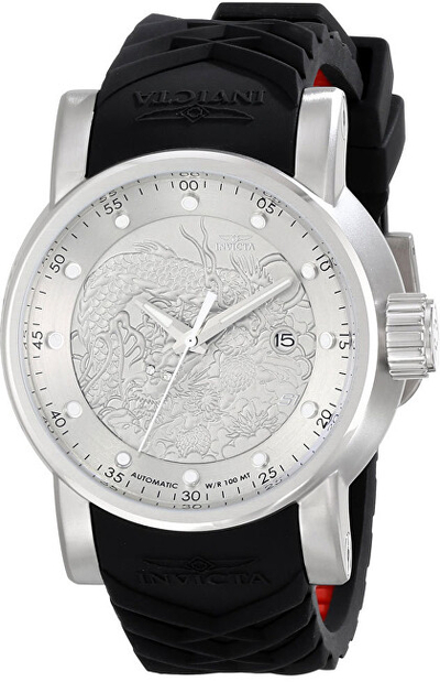 Orë dore për meshkuj Invicta S1 Rally Automatic 15862, e zezë/argjendtë