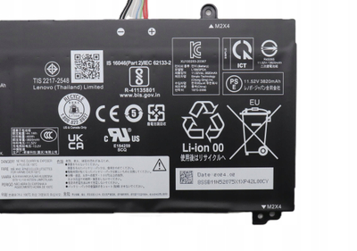 Bateri laptopi Lenovo TP1415 L19L3PDA, 45Wh, 11.55V, e zezë