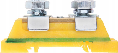 Klemë lidhëse Finestra24 Z-0001/A, 2x35mm², për shinë DIN, verdhë‑jeshile