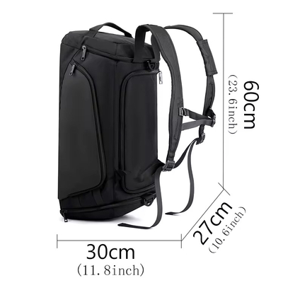 Çantë sportive ACL Accessories 2206, 60x30x27cm, e zezë
