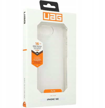 Маска за телефон Urban Armor Gear Plyo, за iPhone 16e 6.1\", транспарентна