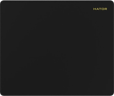 Mousepad Hator HTP-032 Tonn eSports L, 420 x 500 mm, i zi me të verdhë