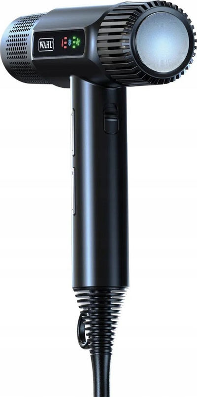 Фен за коса Wahl Vanquish, професионален, јонизирачки, со дифузер, црн