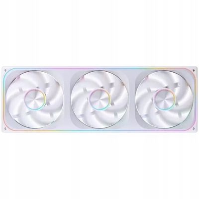 Ventilatorë PC Jonsbo ZA-420W, 3x 140mm, PWM ARGB, të bardhë