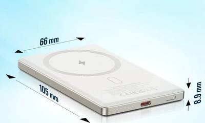Karikues portativ Canyon OnPower 505, 5000mAh, 20W, krem
