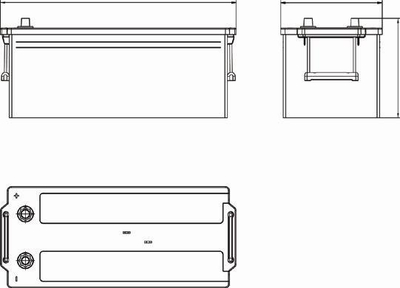 Bateri startuese Exide EE1853, 12V, 185Ah, 1100A