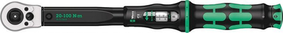 Çelës momenti Wera Click Torque C 2 Push, 20–100 Nm, 1/2", jeshile me të zezë