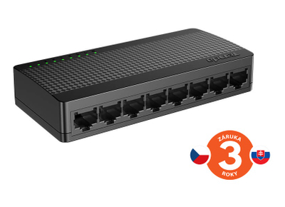 Switch rrjeti Tenda SG108M, 8 porta Gigabit, 10/100/1000 Mbps, i zi