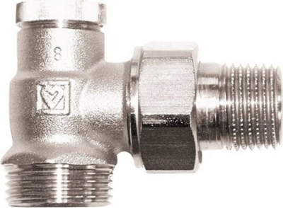 Valvul kthimi e drejtë Herz RL-1, 1/2", lidhje 3/4" GZ, nikeli
