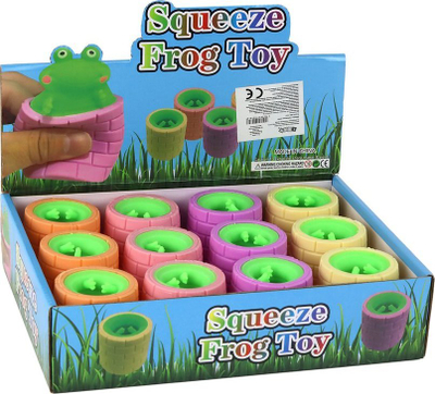 Lodër antistres me bretkosë, squishy, e gjelbër