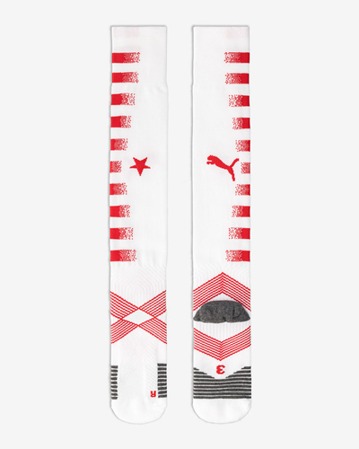 Çorape të gjata Puma White Socks, deri te gjuri, të bardha