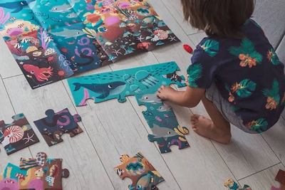 Puzzle Janod Magical The Ocean, 24 copa, 65x50 cm, shumëngjyrësh
