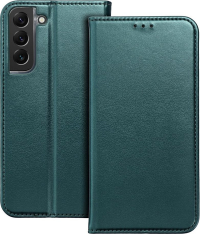 Kapak telefoni Smart Magneto për Samsung Galaxy A54 5G, me portofol, me magnet, jeshile e errët
