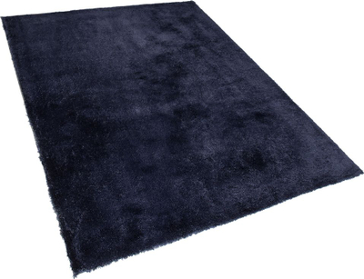 Tepih shaggy Beliani EVREN, 160x230 cm, poliester, blu e errët