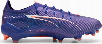 Këpucë futbolli Puma Ultra 5 Ultimate FG M 107683 01, tapone FG, për burra, vjollcë