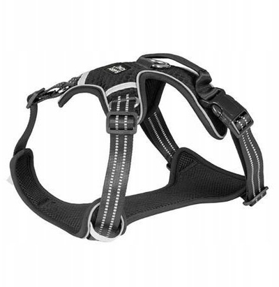 Shtrëngues qeni Barry King Mesh XL, qafë 59-84cm, gjoks 73-100cm, i zi