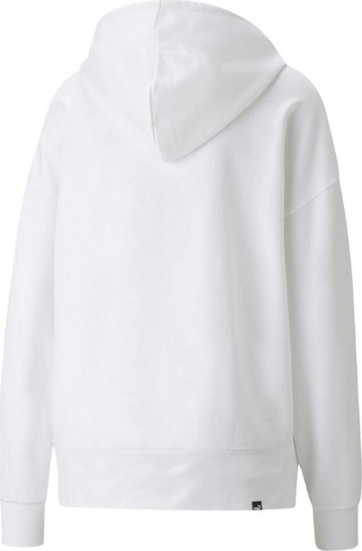 Bluzë me kapuç Puma Her Hoodie TR W 589519 02, për femra, pambuk, e bardhë