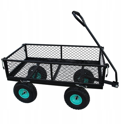 Kerrë kopshti Greenmill Garden Cart, 80L, 4 rrota, e zezë