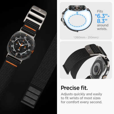 Rrip ore Spigen DuraPro Flex për Samsung Galaxy Watch Ultra, i zi