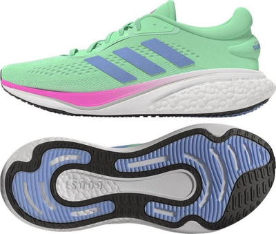 Atlete vrapimi Adidas Supernova 2, me rrjetë, amortizim i fortë, jeshile