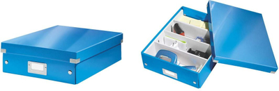 Kuti organizuese Leitz Click & Store 60580036, madhësi mesatare, me ndarës, blu
