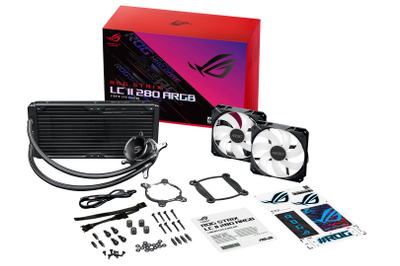 Ftohës i procesorit ASUS ROG STRIX LC II 280 ARGB, 14 cm, i zi