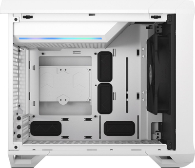 Kasë Fractal Design Torrent Nano, e bardhë TG Clear Tint, Micro Tower