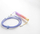 Kabllo spirale për tastierë Ducky Coiled Cable V2 Afterglow, USB A në USB C, me kokë aviacioni 5 pin, me shumë ngjyra