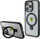 Mbrojtëse telefoni Ferrari Hardcase për iPhone 15 Pro, MagSafe Ring Stand, transparente