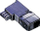Adapter telefoni Rotronic Secomp TAE F në RJ12 4 pole, i zi