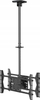 Mbajtëse tavani për TV Equip, 32"-65", për dy ekrane, e zezë