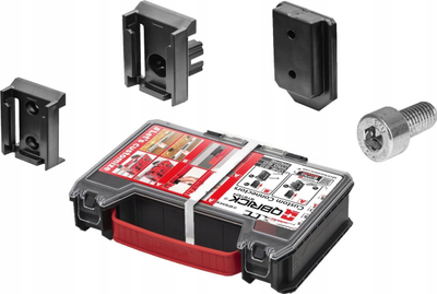 Set konektorësh Qbrick System Custom Connectors Set 1, për kuti veglash ONE PRO PRIME, plastikë, të zinj