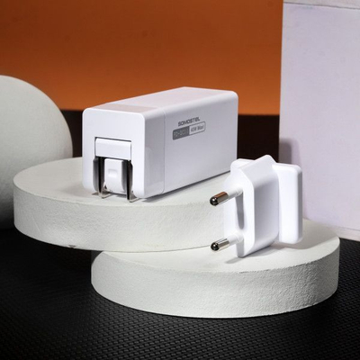 Karikues telefoni Somostel SMS-A80, 36W, Power Delivery QC 3.0, me kabllo Lightning, i bardh