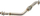 Downpipe TurboWorks BMW E39 525d 530d M57, çelik inox, diametër 2.5", argjendtë