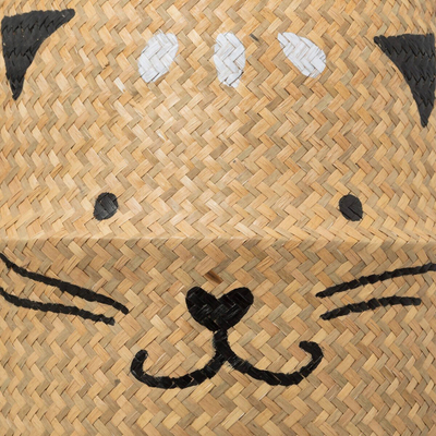 Кошница за деца Atmosphera Cat Pipo, 35cm, трска, беж