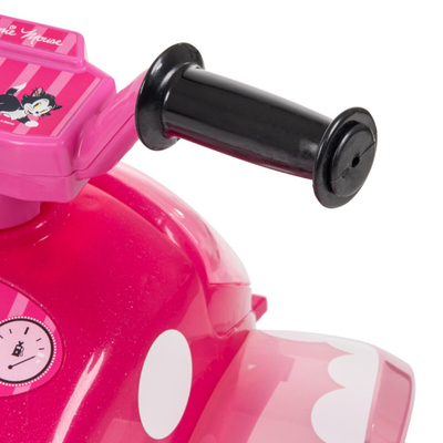Automjet elektrik për fëmijë Huffy Myszka Minnie 19075W, quad, deri 20 kg, i bardhë rozë e zi