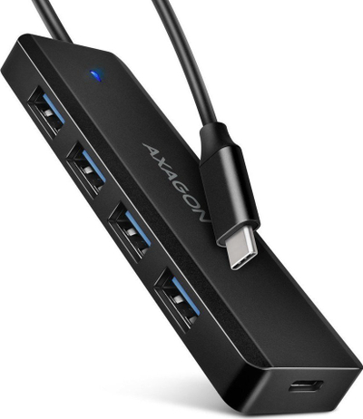 USB HUB AXAGON HUE-C1C, 4 porta, USB 3.0 5Gb/s, USB-C, i zi