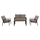 Set dhomë ndenjeje 4-pjesësh (HM5128.12), gri