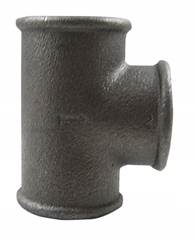 Treshe me fileto AGAflex Threaded Tee 1, 25 mm, gize, e zezë