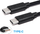 Kabllo USB C në USB C Choetech CC0001, 0.5m, 3A 10Gbps, e zezë