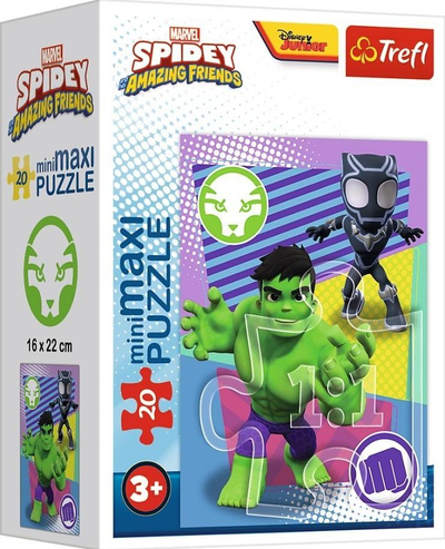 Puzzle Trefl Amazing Spidey miniMaxi, 20 copa, shumëngjyrësh