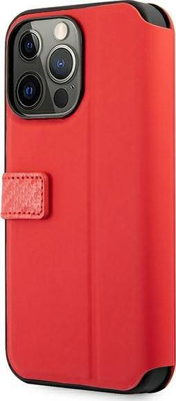 Këllëf libri Ferrari On Track për iPhone 13 6.1", me kapak, i kuq
