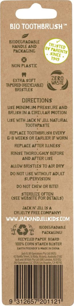 Brushë dhëmbësh Jack NJill BIO, njëbrirësh