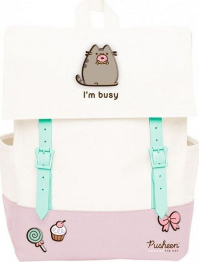 Çantë shpine Pusheen Rose Collection, e bardhë