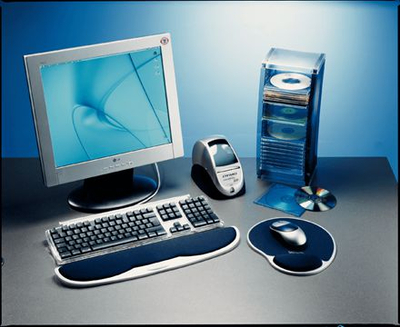 Mouse pad Esselte 67038, Lycra, 215 x 300 mm, zi me argjend