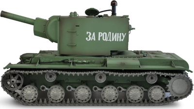 Тенк со далечински управувач Amewi KV-2 Professional Line, размер 1:16, Li-Ion батерија 1800mAh, зелен